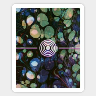 Abstract Marbling Pattern Sticker